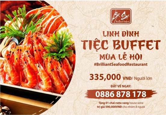 LINH ĐÌNH TIỆC BUFFET ĐÓN GIÁNG SINH VÀ NĂM MỚI